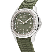 Patek Philippe Aquanaut Luce 5267/200A-011 'Ladies' Stainless Steel Green Dial Diamond Bezel