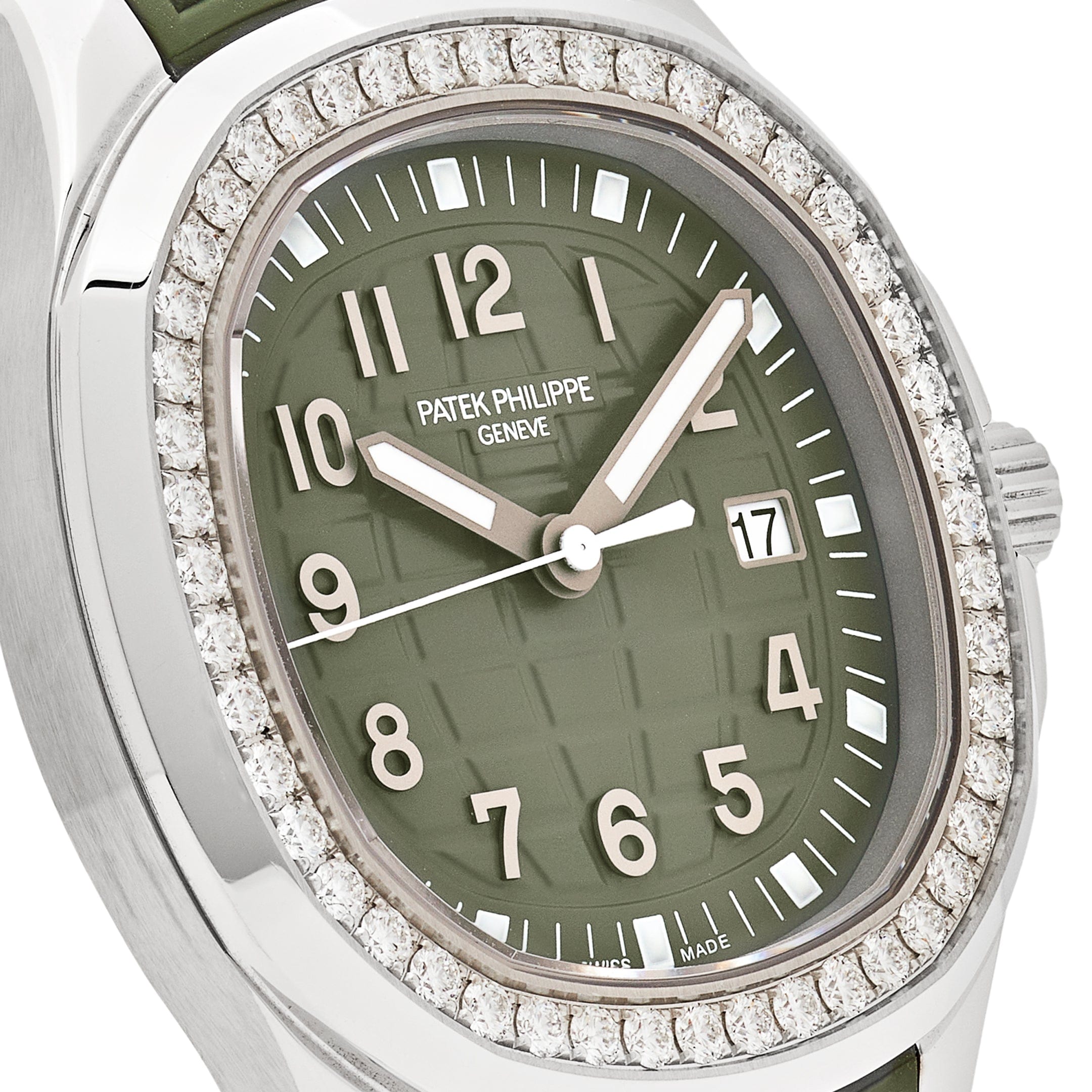 Patek Philippe Aquanaut Luce 5267/200A-011 Stainless Steel Green Dial Diamond Bezel (2025)