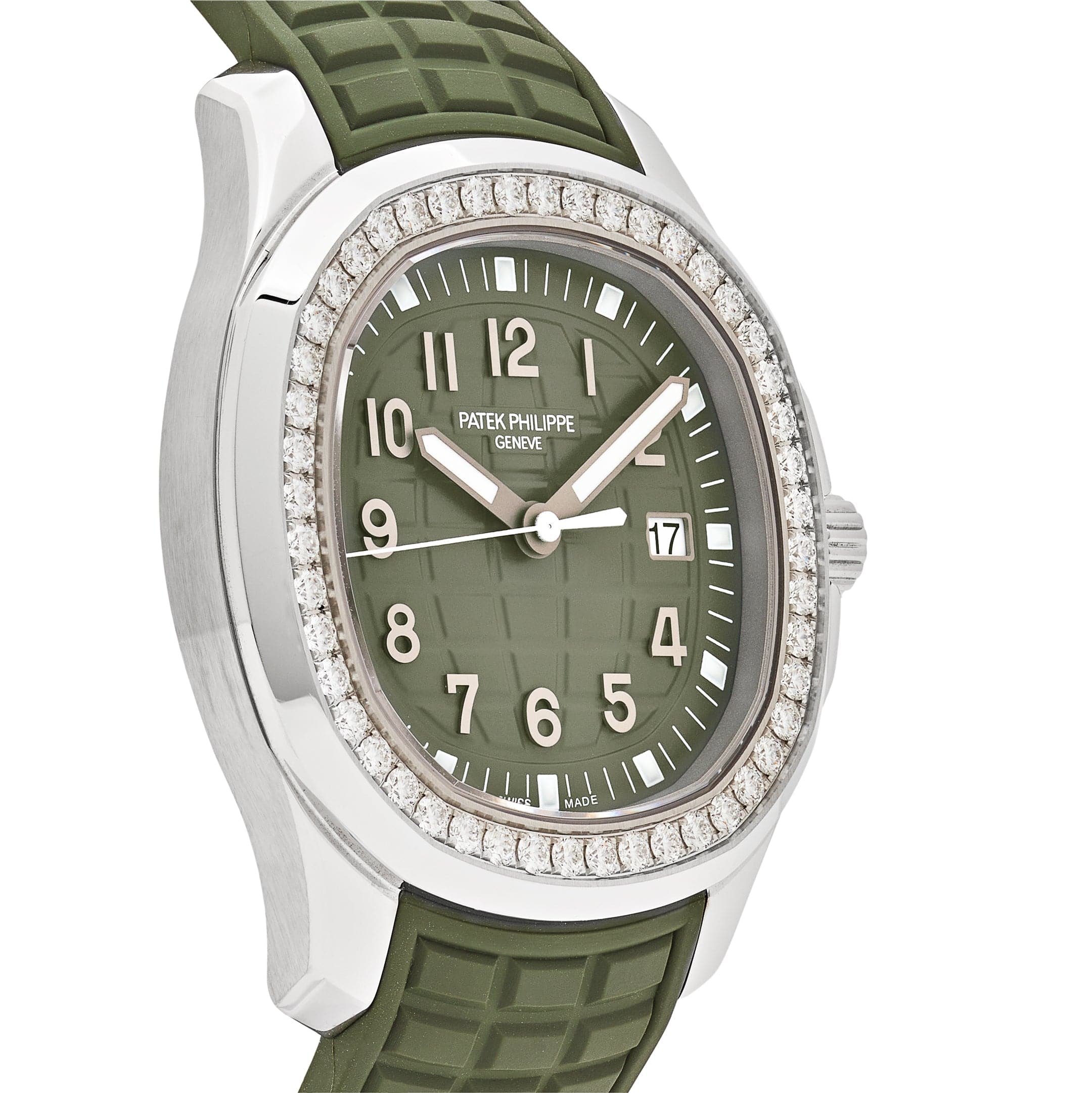 Patek Philippe Aquanaut Luce 5267/200A-011 Stainless Steel Green Dial Diamond Bezel (2025)