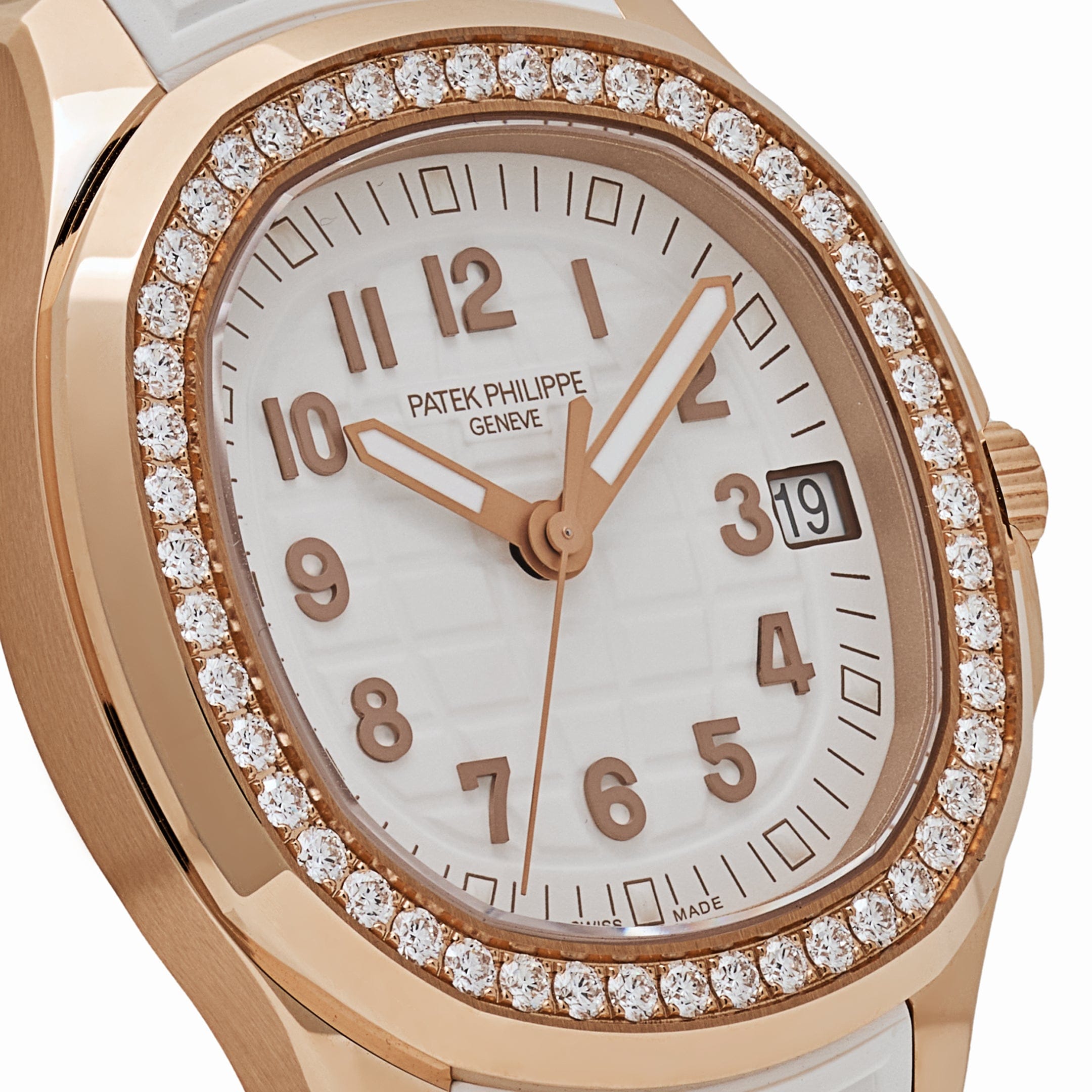 Patek Philippe Aquanaut Luce 5268/200R-001 Rose Gold Diamond Bezel White Dial (2022)