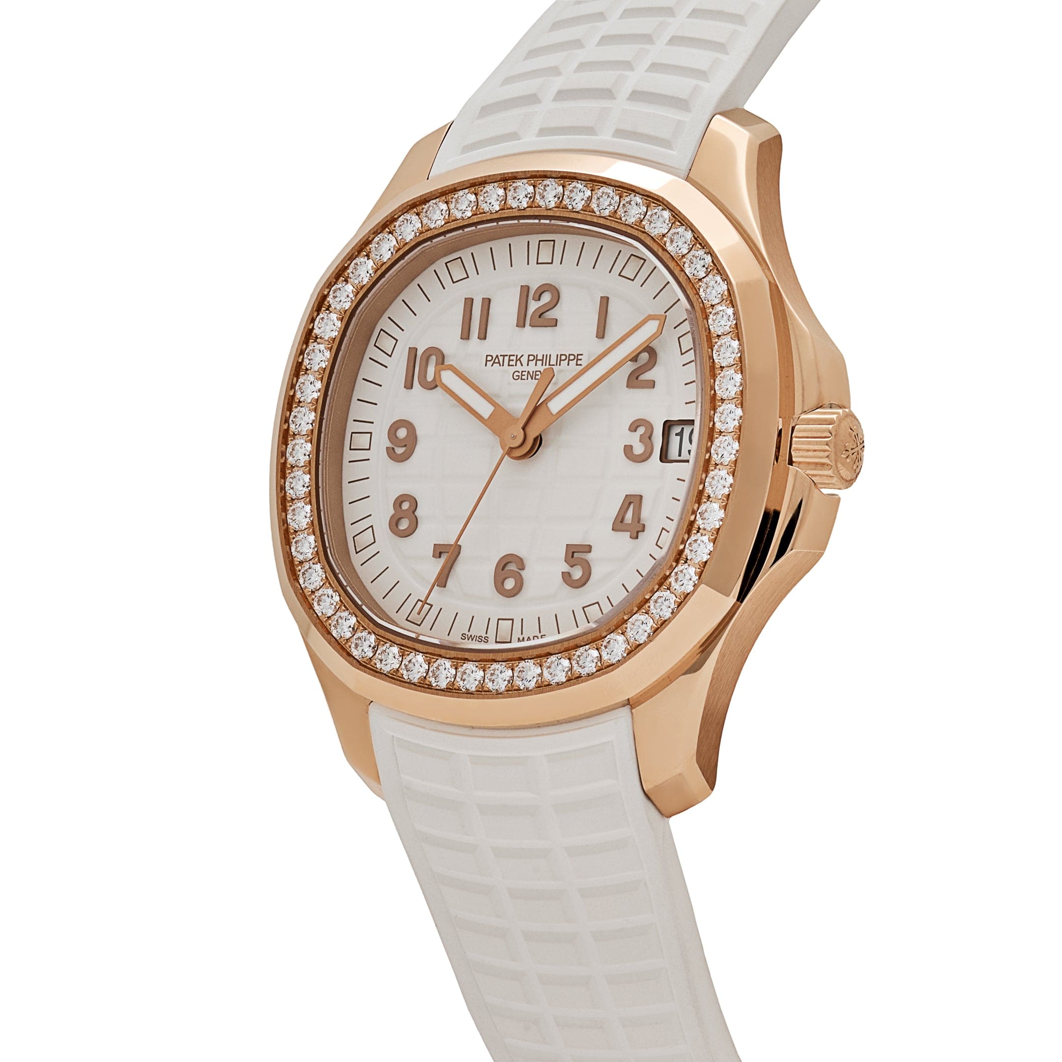 Patek Philippe Aquanaut Luce 5268/200R-001 Rose Gold Diamond Bezel White Dial