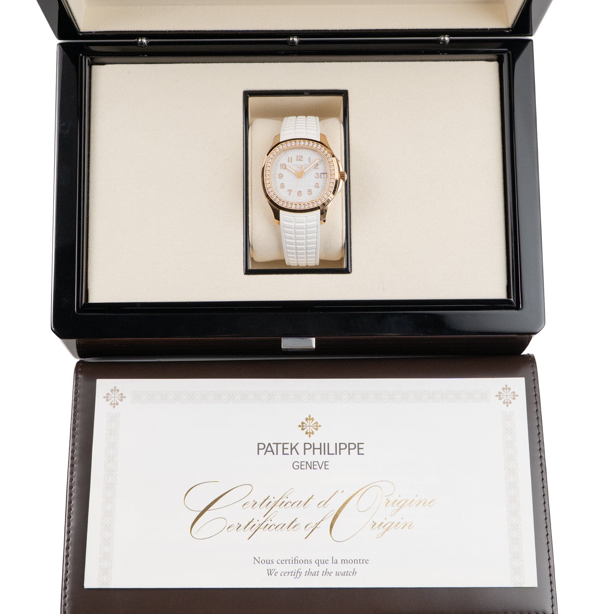 Patek Philippe Aquanaut Luce 5268/200R-001 Rose Gold White Dial Diamond Bezel