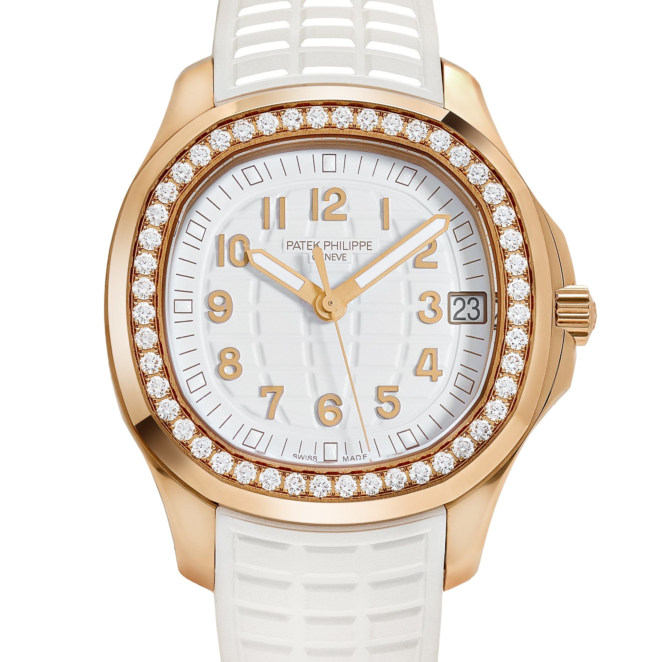 Patek Philippe Aquanaut Luce 5268/200R-001 Rose Gold White Dial Diamond Bezel