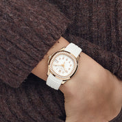 Patek Philippe Aquanaut Luce 5268/200R-001 Rose Gold White Dial Diamond Bezel