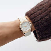 Patek Philippe Aquanaut Luce 5268/200R-001 Rose Gold White Dial Diamond Bezel