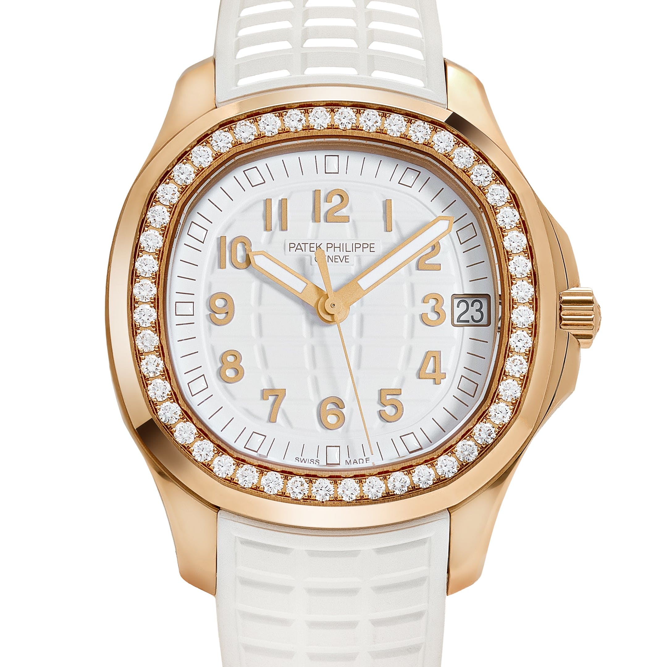 Patek Philippe Aquanaut Luce 5268/200R-001 Rose Gold White Dial Diamond Bezel