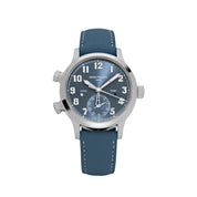 Patek Philippe Calatrava 7234A 'Pilot' Travel Time 'Ladies' Stainless Steel Blue-Grey Dial Singapore Edition
