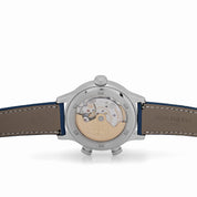 Patek Philippe Calatrava 7234A 'Pilot' Travel Time 'Ladies' Stainless Steel Blue-Grey Dial Singapore Edition