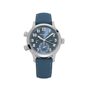 Patek Philippe Calatrava 7234A-001 'Pilot' Travel Time Stainless Steel Blue-Grey Dial Singapore Edition (2019)
