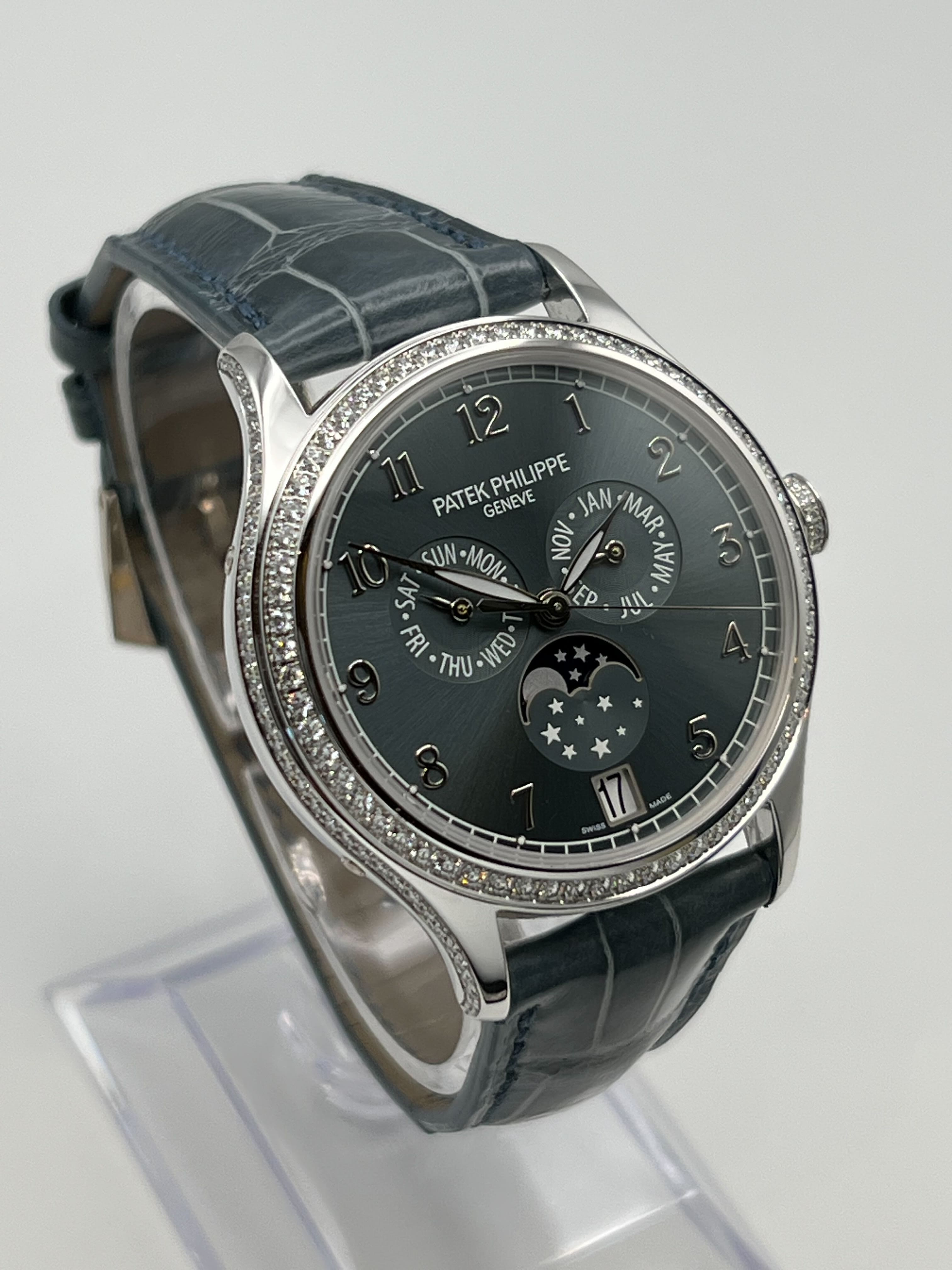 Patek Philippe Complications 4947G-001 Annual Calendar White Gold Blue Dial