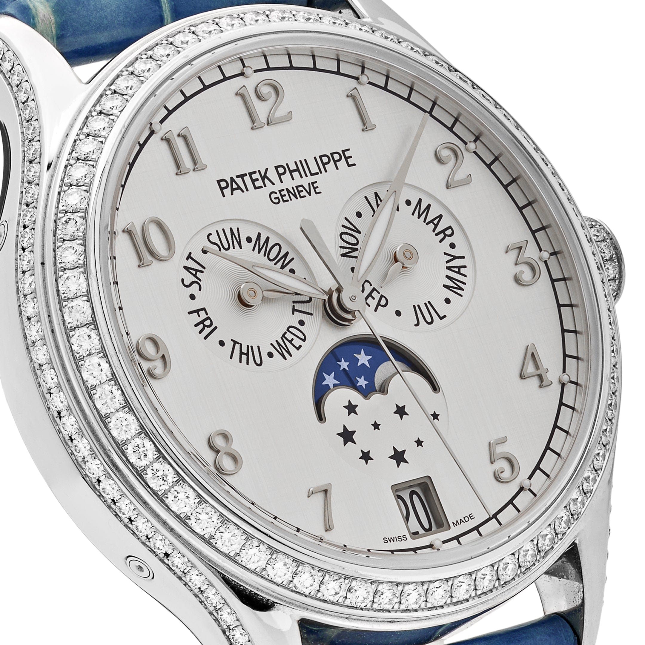 Patek Philippe Complications 4947G-010 Annual Calendar White Gold Silver Dial