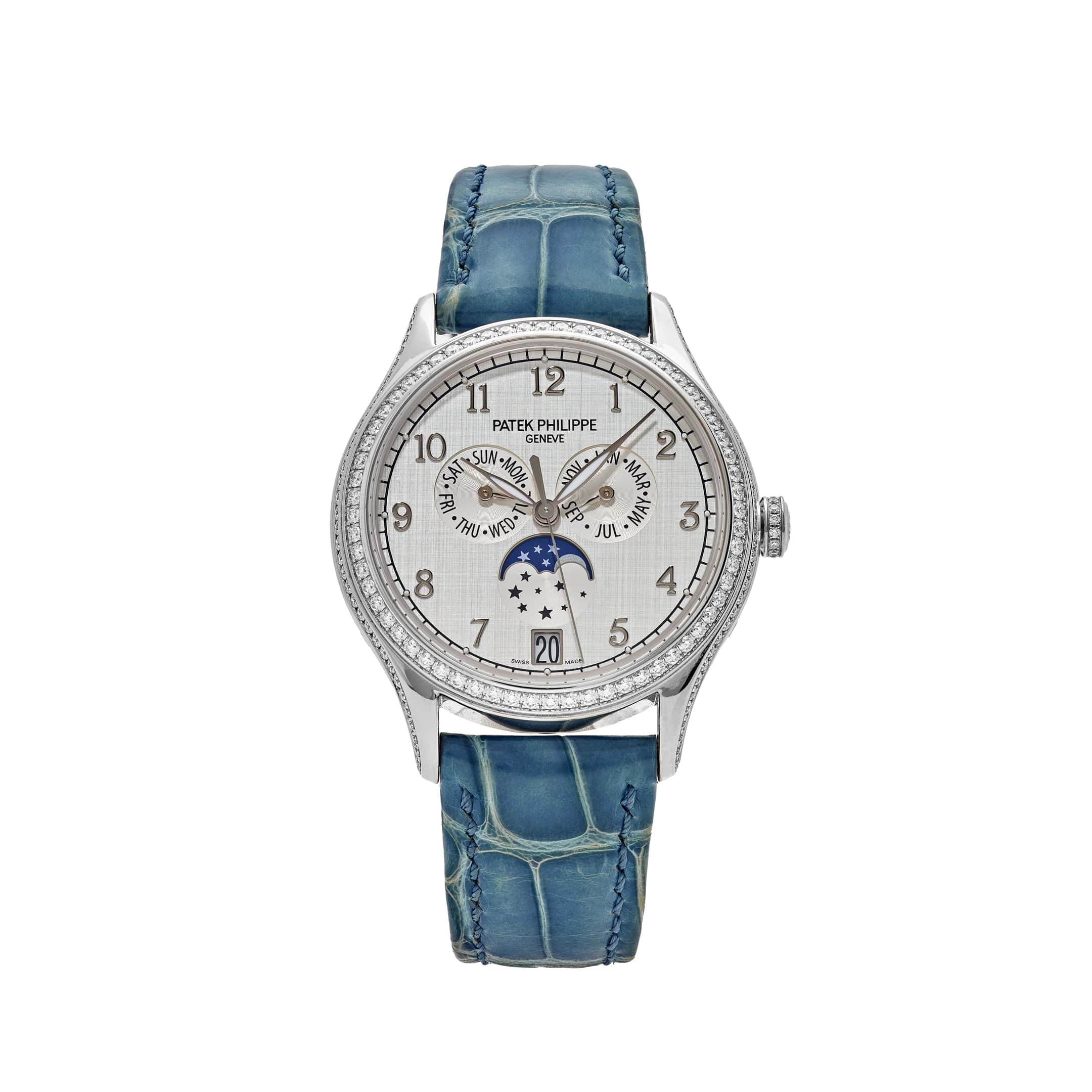 Patek Philippe Complications 4947G-010 Annual Calendar White Gold Silver Dial