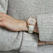 Patek Philippe Complications 4948R-001 Annual Calendar Moon Phases Rose Gold  Mother-of-Pearl Dial Diamond Bezel