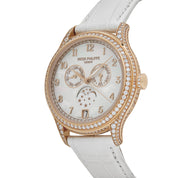 Patek Philippe Complications 4948R-001 Annual Calendar Moon Phases Rose Gold  Mother-of-Pearl Dial Diamond Bezel