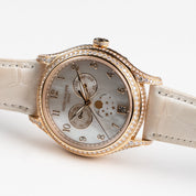 Patek Philippe Complications 4948R-001 'Ladies' Annual Calendar Moon Phases Rose Gold Mother of Pearl Dial Diamond Bezel (2025)