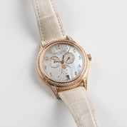 Patek Philippe Complications 4948R-001 'Ladies' Annual Calendar Moon Phases Rose Gold Mother of Pearl Dial Diamond Bezel (2025)