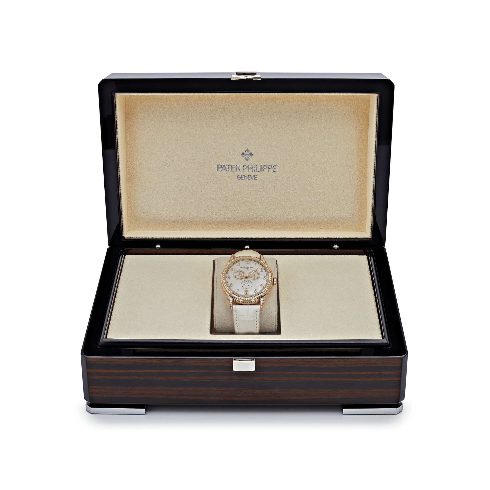 Patek Philippe Complications 4948R-001 'Tiffany & Co.' Ladies Annual Calendar Moon Phases Rose Gold Mother of Pearl Dial Diamond Bezel (2022)
