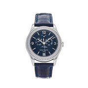 Patek Philippe Complications Diamond Moon Phase White Gold Blue Dial 5147G-001 Wrist Aficionado