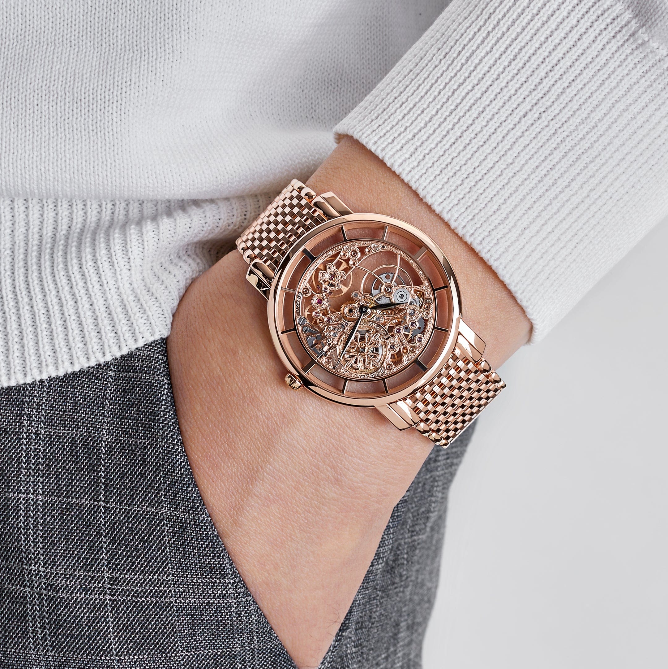 Patek Philippe Complications 5180/1R-001 Rose Gold Skeleton Dial