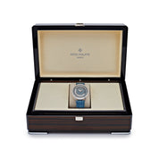 Patek Philippe Complications 7130G-016 Ladies World Time l White Gold Gray-Blue Dial Diamond Bezel (2024)