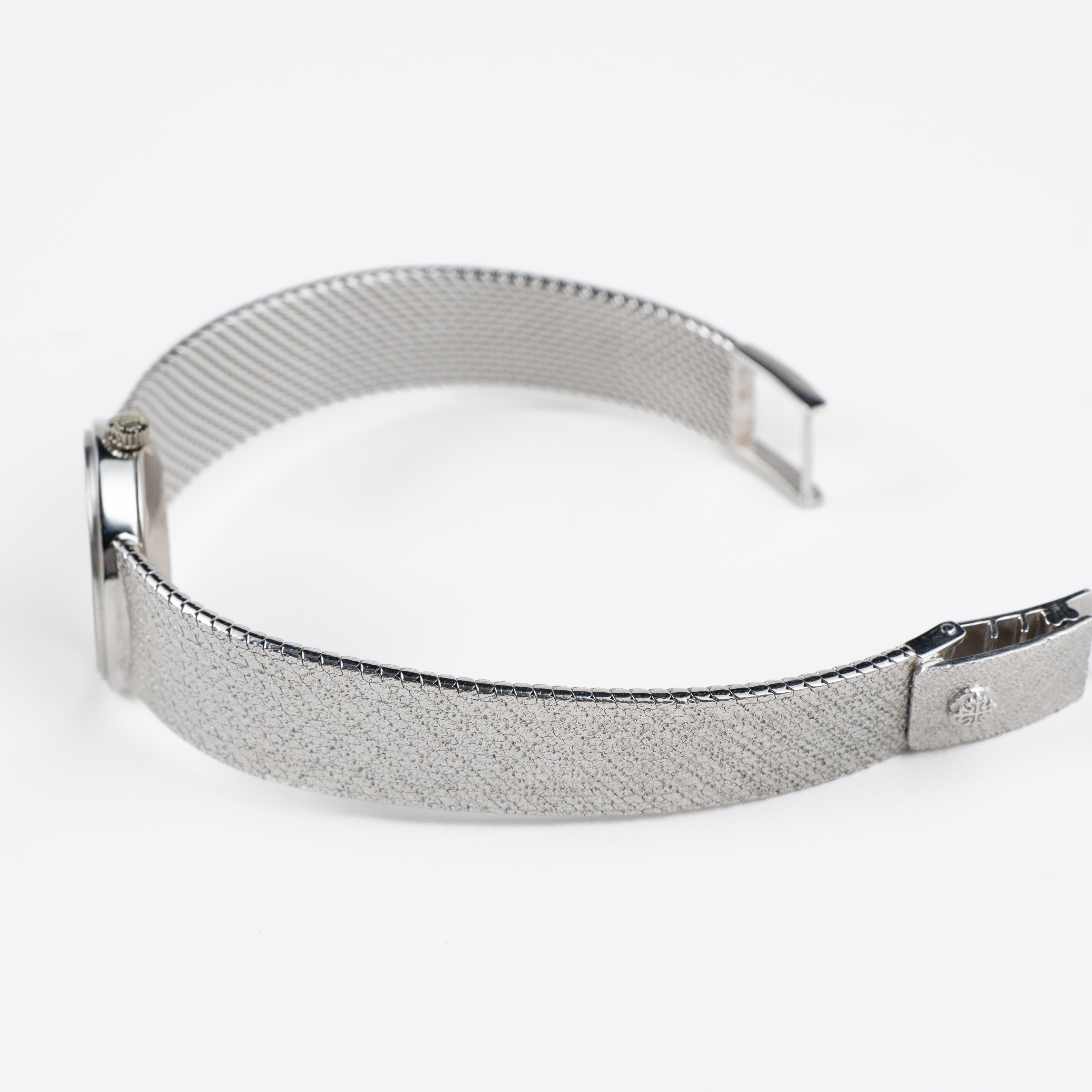 Patek Philippe Ellipse 3349 White Gold Silver Dial