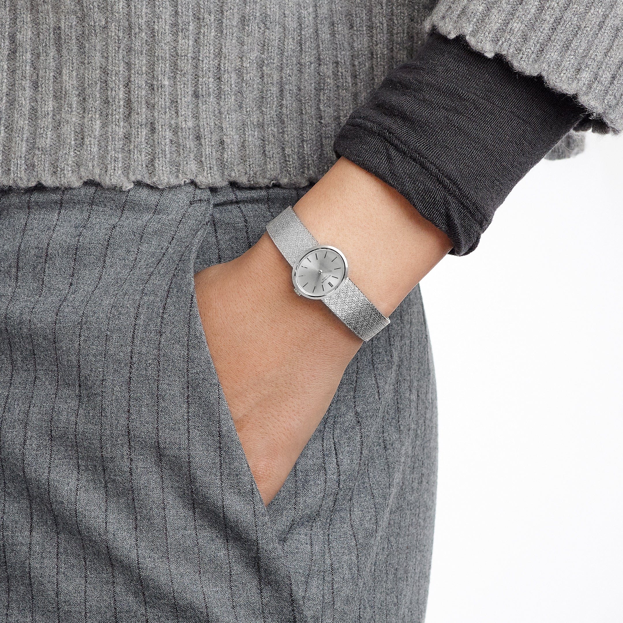 Patek Philippe Ellipse 3349 White Gold Silver Dial