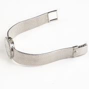 Patek Philippe Ellipse 3377 White Gold Silver Dial Diamond Bezel