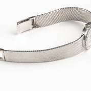 Patek Philippe Ellipse 3377 White Gold Silver Dial Diamond Bezel