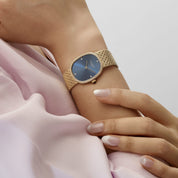 Patek Philippe Ellipse 3849/8 Yellow Gold Blue Diamond Dial Diamond Bezel