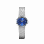 Patek Philippe Ellipse 4177 White Gold Blue Dial Diamond Bezel