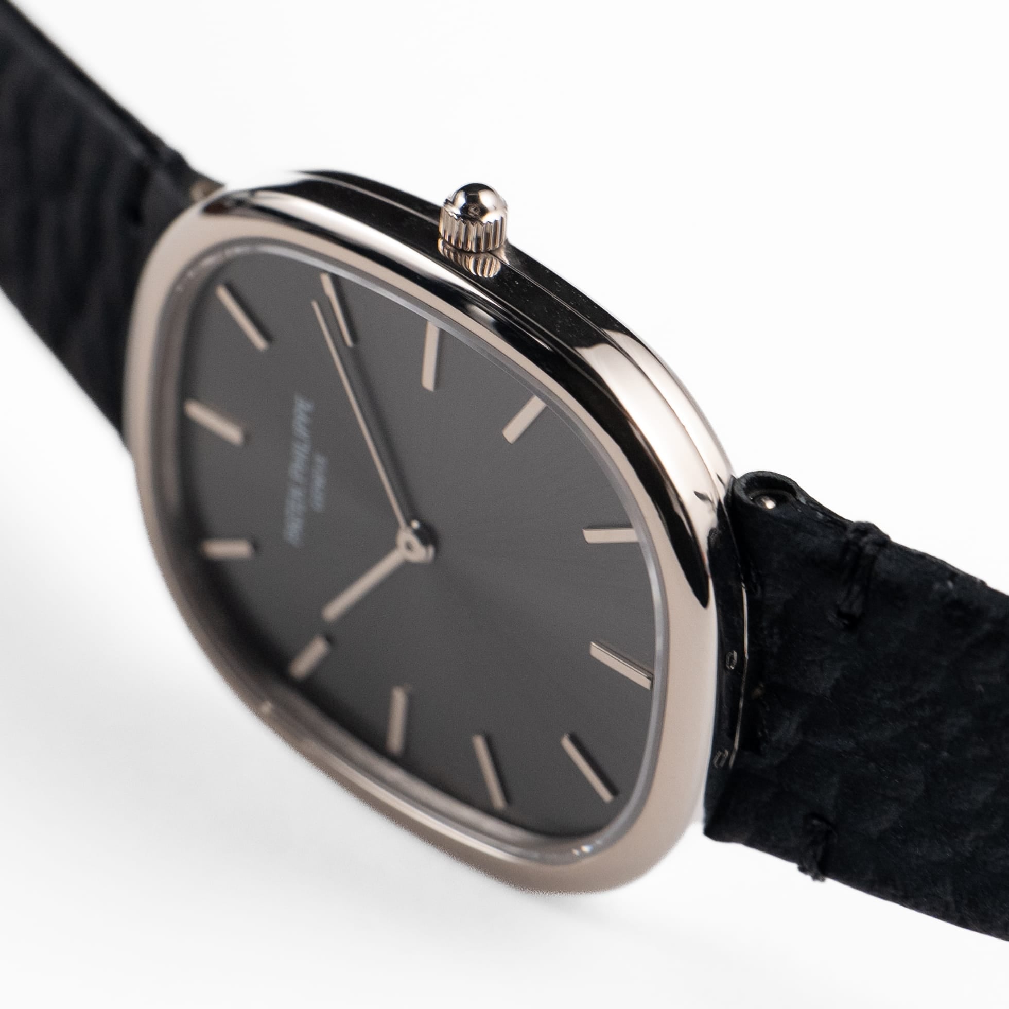 Patek Philippe Golden Ellipse 3738/100G-012 White Gold Dark Grey Dial (2008)