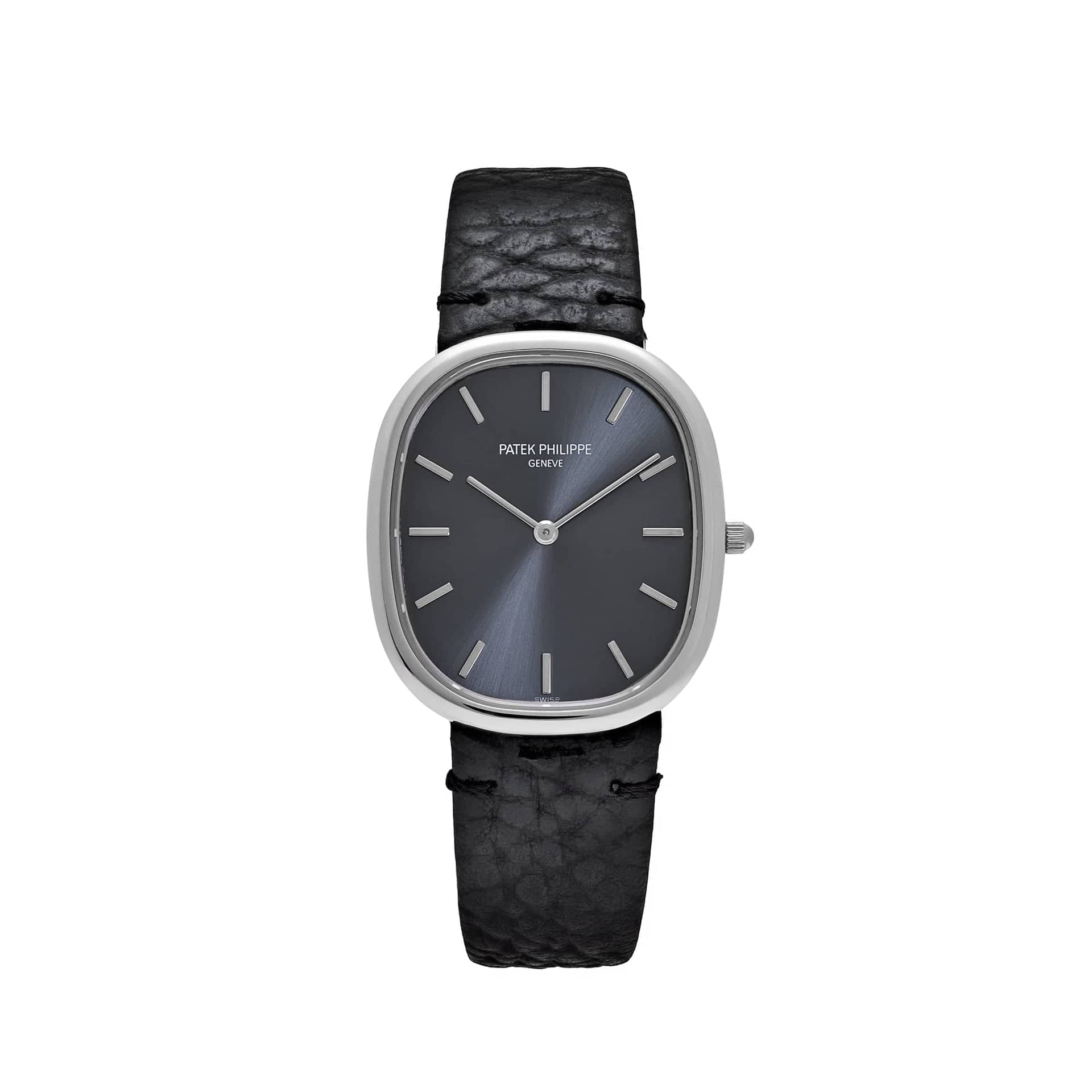 Patek Philippe Golden Ellipse 3738/100G-012 White Gold Dark Grey Dial (2008)