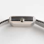 Patek Philippe Golden Ellipse 4126/1 White Gold Blue Diamond Dial Diamond Bezel