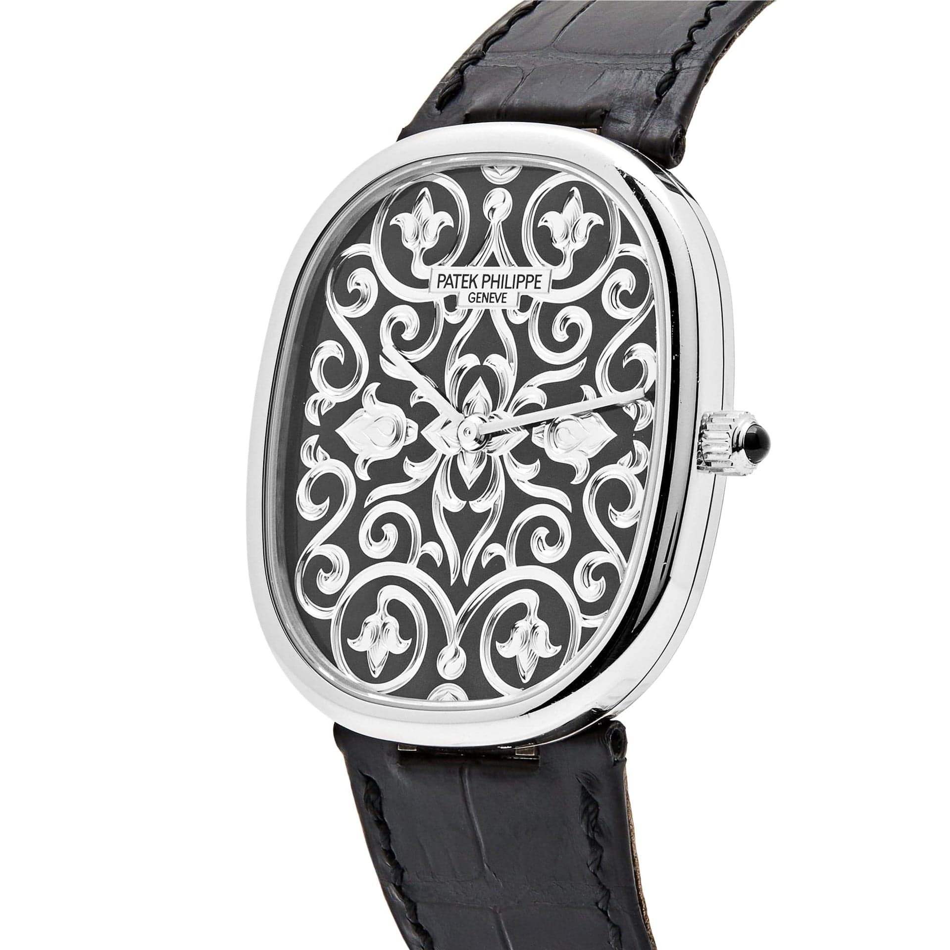 Patek Philippe Golden Ellipse 5738/51G-001 White Gold Engraved Dial (2022)