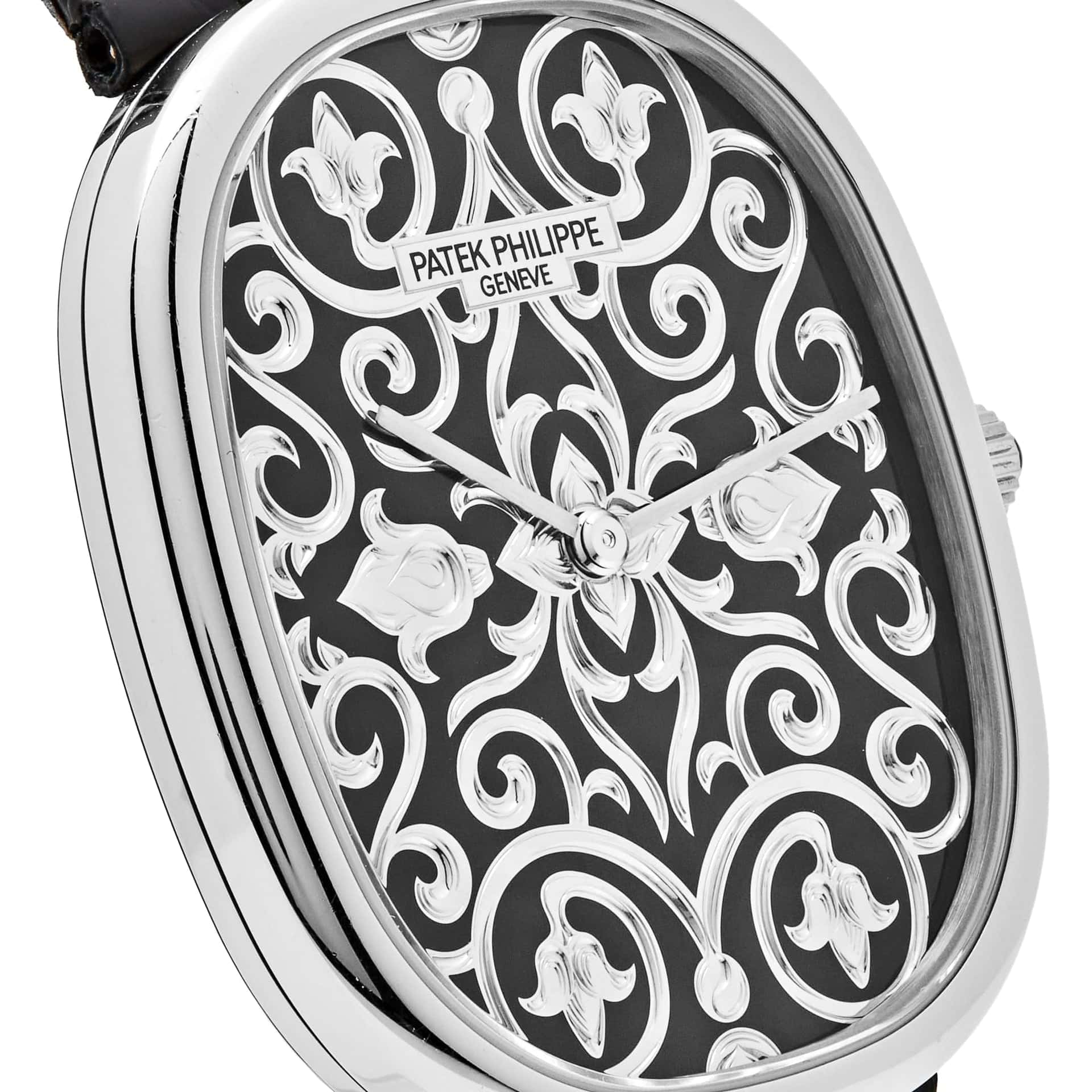 Patek Philippe Golden Ellipse 5738/51G-001 White Gold Engraved Dial (2022)