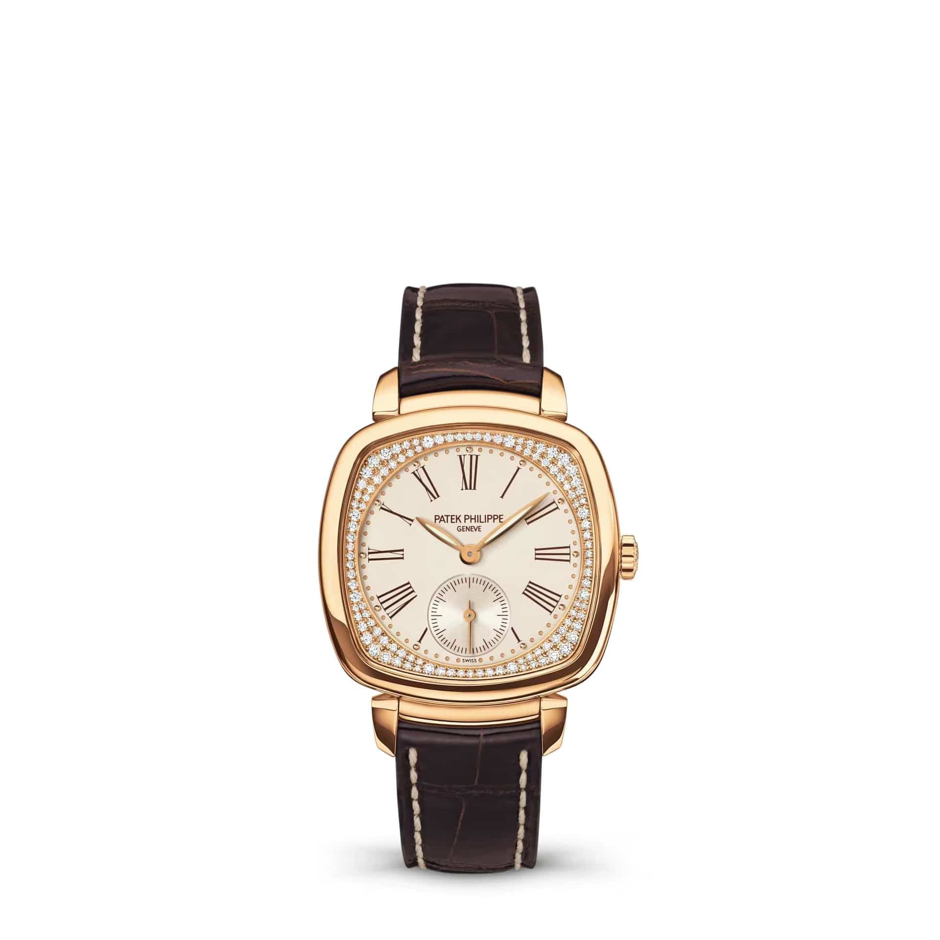 Patek Philippe Gondolo 7041R-001 Rose Gold Silver Diamond Dial