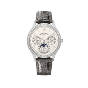 Patek Philippe Grand Complications 7140G-001 Perpetual Calendar Diamond Bezel Cream Dial