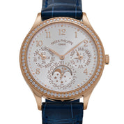 Patek Philippe Grand Complications 7140R-001 'Ladies' Perpetual Calendar Rose Gold Silvery Sunburst Dial Diamond Bezel (2018)