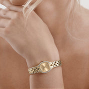 Patek Philippe La Flamme 4715/3 'Ladies' Yellow Gold Champagne Diamond Dial Diamond-Set Quartz