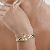 Patek Philippe La Flamme 4715/3 'Ladies' Yellow Gold Champagne Diamond Dial Diamond-Set Quartz