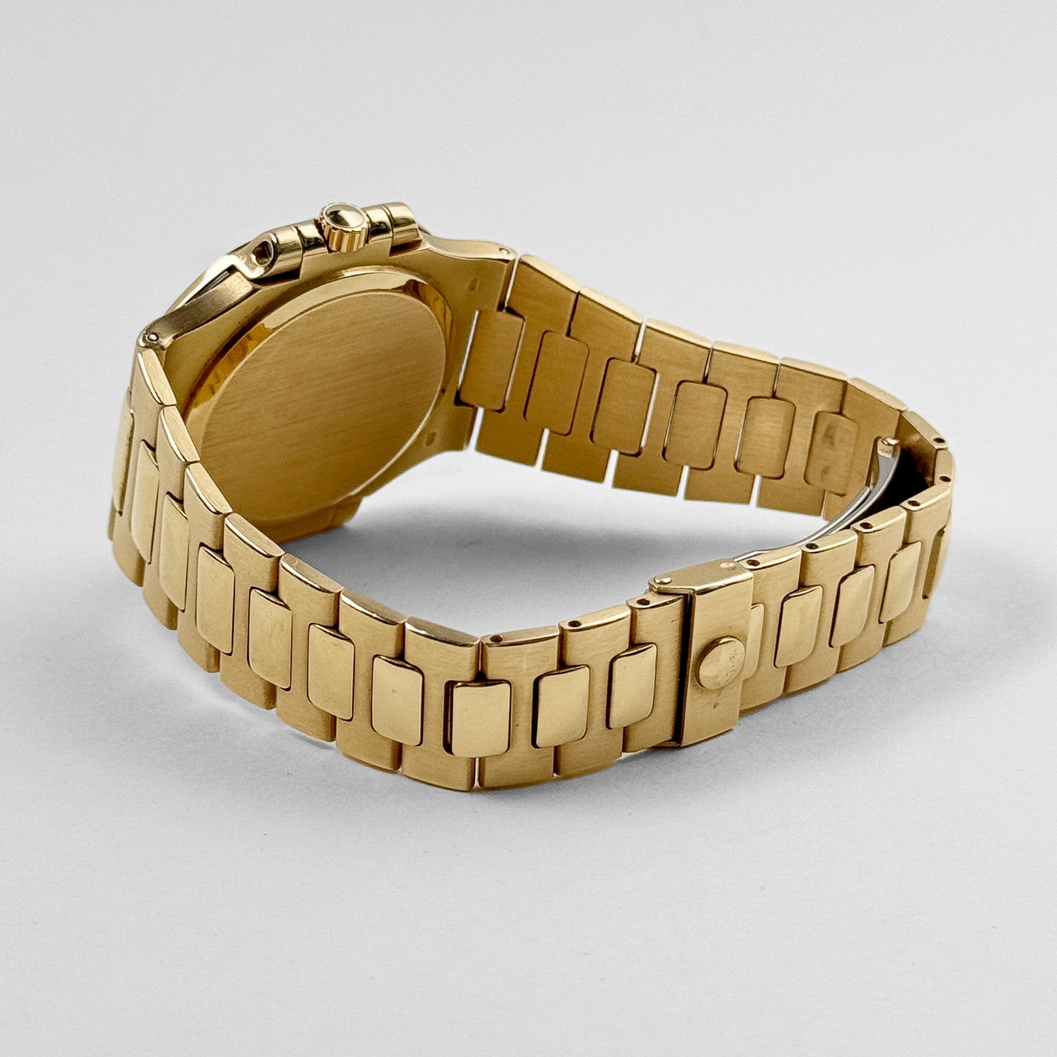 Patek Philippe Nautilus 3800/003 Yellow Gold Black Diamond Dial Diamond Bezel (1992)