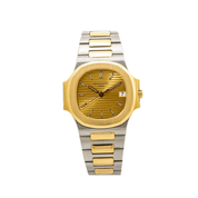 Patek Philippe Nautilus 3800/1AJ Stainless Steel Yellow Gold Champagne Dial