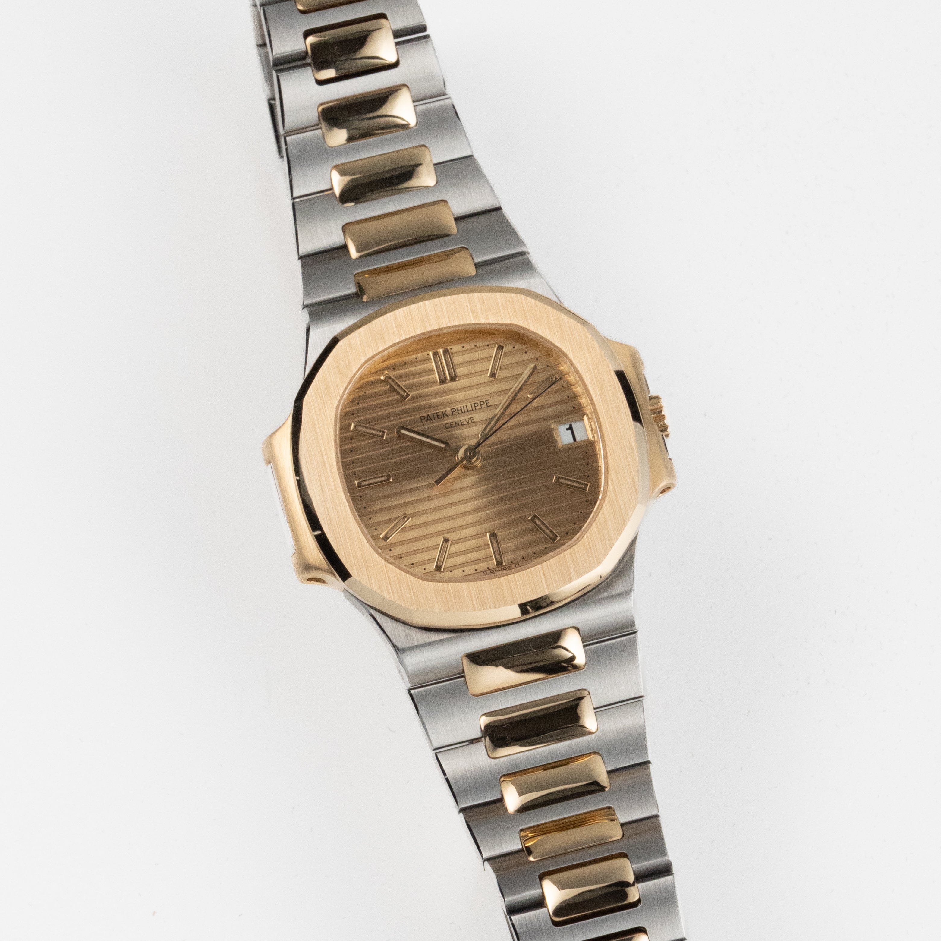 Patek Philippe Nautilus 3800/1AJ Stainless Steel Yellow Gold Champagne Dial (1994)