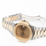 Patek Philippe Nautilus 3800/1AJ Stainless Steel Yellow Gold Champagne Dial