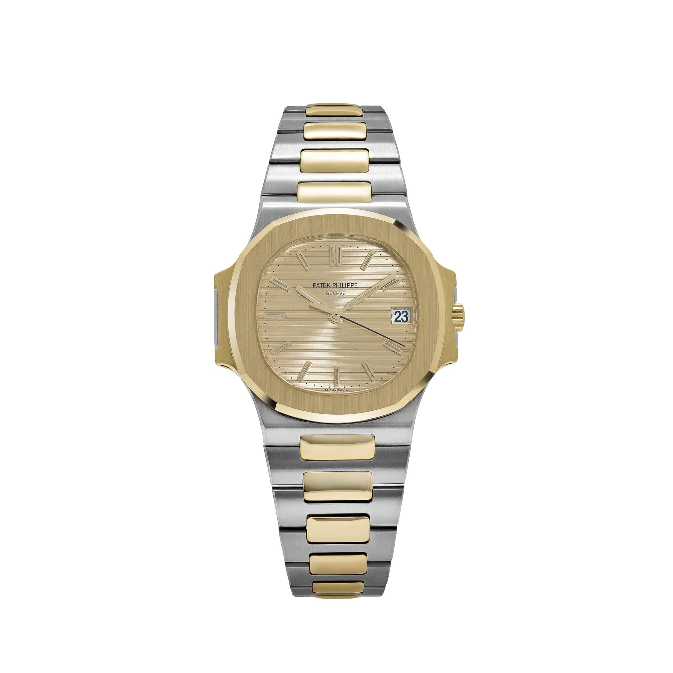 Patek Philippe Nautilus 3800/1AJ Stainless Steel Yellow Gold Champagne Dial (1994)