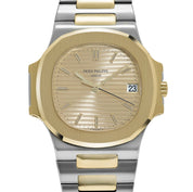 Patek Philippe Nautilus 3800/1AJ Stainless Steel Yellow Gold Champagne Dial