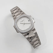 Patek Philippe Nautilus 3800/4G-001 White Gold White Dial Diamond Set (2004)