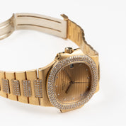 Patek Philippe Nautilus 3800/5 Yellow Gold Glided Gold Diamond Dial (1983)