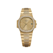 Patek Philippe Nautilus 3800/5 Yellow Gold Glided Gold Diamond Dial (1983)