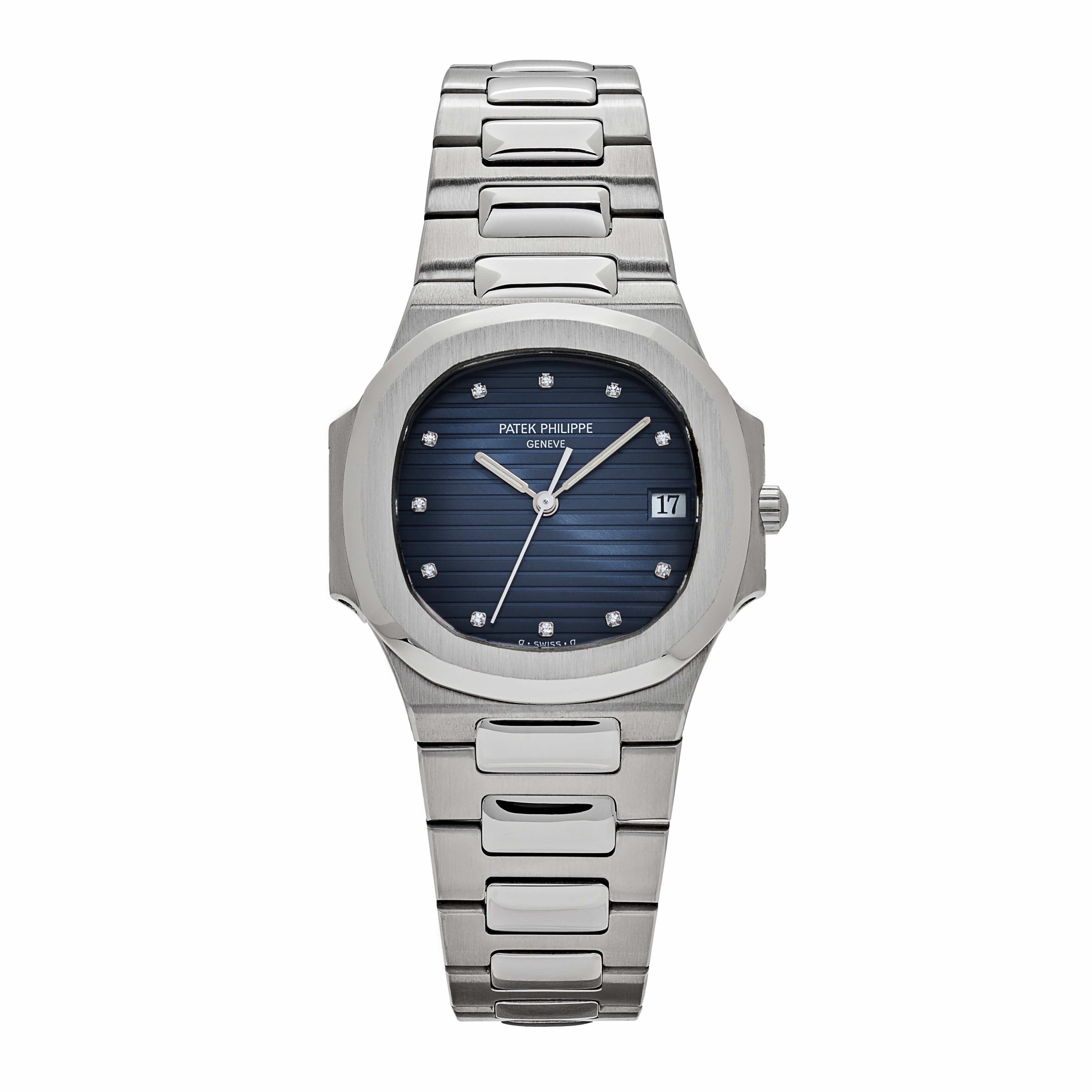 Patek Philippe Nautilus 3900/1A 'Ladies' Quartz Stainless Steel Blue Dial